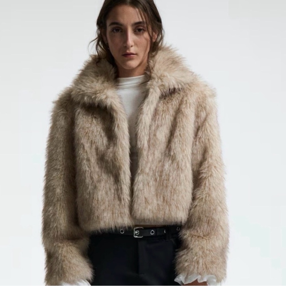 H&M fur jacket